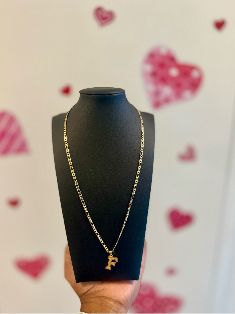 Gold Letter F Pendant Necklace - Women Jewelry